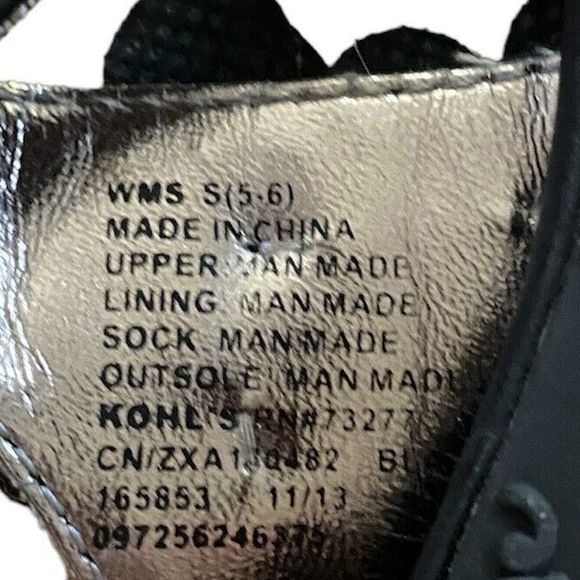 Women's Candie's Sandals Black Size 5 - 6 Flower Flats Flipflops No heel Fancy - Picture 4 of 8